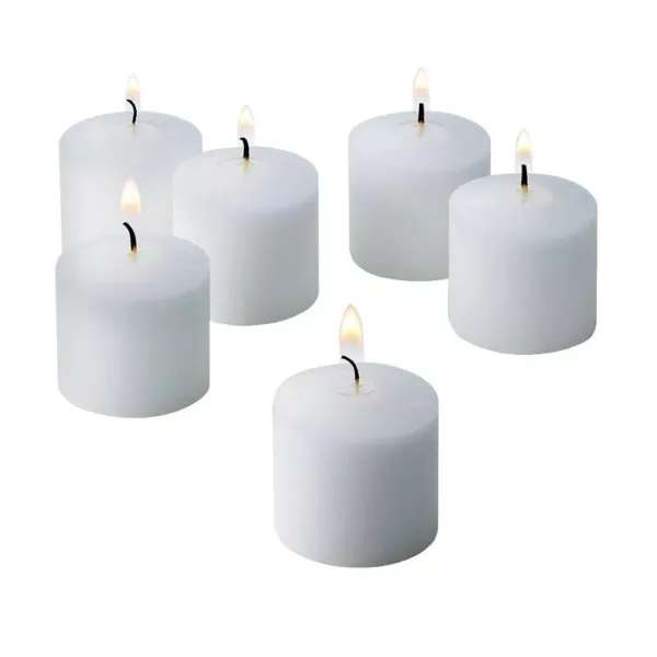 Light In The Dark 10 Hour White Unscented Votive Candle (Set of 36)