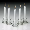 Light In The Dark 6 in. Tall 3/4 in. Thick Unscented White Taper Candles (Set of 80)