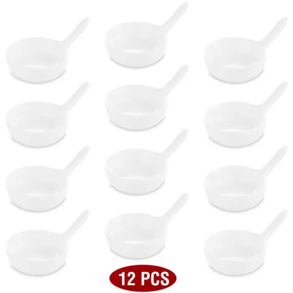 MALACASA 3.75 in. White Porcelain Ramekins Serving Dishes Set (Set of 12)