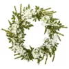 Nearly Natural 24 in. Indoor White Mixed Floral Artificial Wreath