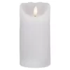 Northlight 6 in. White Flameless Battery Operated Pillar Christmas Decor Candle