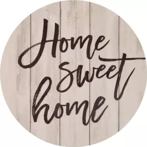 P Graham Dunn "Home Sweet Home" Oversized Washed White Wood Wall Decor