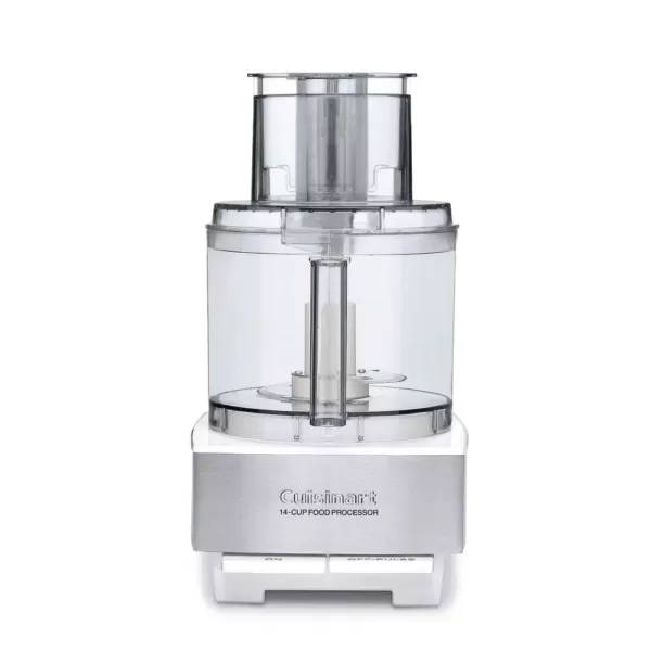 Cuisinart Custom 14-Cup 2-Speed White Stainless Steel Food Processor with Pulse Control