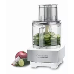 Cuisinart Custom 14-Cup 2-Speed White Stainless Steel Food Processor with Pulse Control