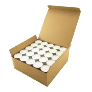 Stonebriar Collection White Unscented Long Burning Tealight Candles - 8 Hours (100-Pack)