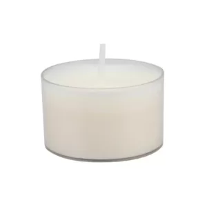 Stonebriar Collection Unscented Long Burning Clear Cup Tealight Candles (48-Pack)