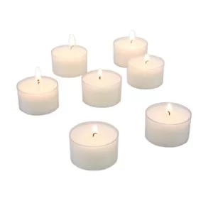 Stonebriar Collection Unscented Long Burning Clear Cup Tealight Candles (96-Pack)