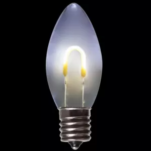 Wintergreen Lighting FlexFilament C9 LED Shatterproof Cool White Vintage Edison Christmas Light Bulbs (5-Pack)