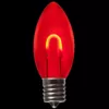 Wintergreen Lighting FlexFilament C9 LED Shatterproof Red Vintage Edison Christmas Light Bulbs (5-Pack)