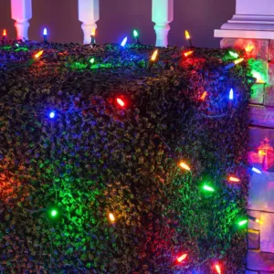 Wintergreen Lighting 48 in. x 72 in. 100-Light M5 LED Multi-Color Net Light Set