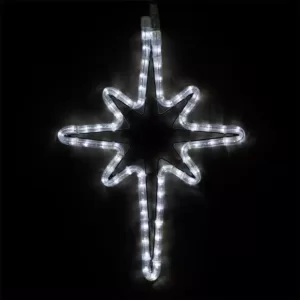 Wintergreen Lighting 18 in. 65-Light LED Cool White Hanging Bethlehem Star