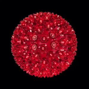 Wintergreen Lighting 7.5 in. 120-Light LED Red Decorative Starlight Sphere