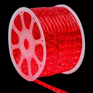 Wintergreen Lighting 150 ft. LED Red Rope Light Kit