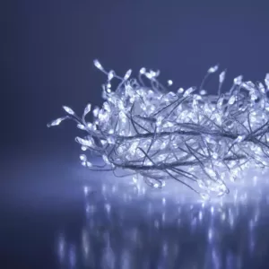 Wintergreen Lighting 8 ft. 400-Light LED Cool White Micro Dot Garland Fairy String Light