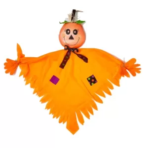 Worth Imports 43 in. Shiny Hanging Halloween Pumpkin Figure (Set of 2)