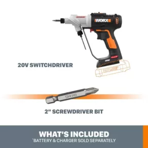 Worx POWER SHARE 20-Volt Lithium-Ion Switchdriver (Bare Tool Only)