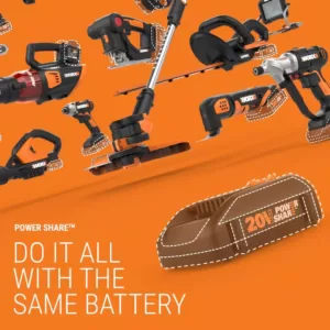 Worx MakerX 20-Volt Angle Grinder Rotary Tool Attachment and 4 Accessories (Tool-Only)