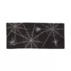 Xia Home Fashions 0.1 in. H x 36 in. W x 16 in. D Halloween Spider Web Double Layer Table Runner in Black