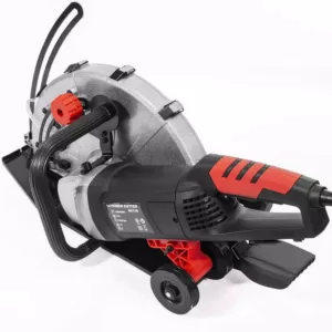 XtremepowerUS 14 in. 15 Amp Corded Industrial Cutter Wet/Dry Circular Saw with Guide Roller and Depth Adjustment