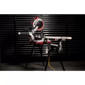 XtremepowerUS 15 Amp 12 in. 4,000 RPM Corded Single-Bevel Sliding Compound Miter Saw