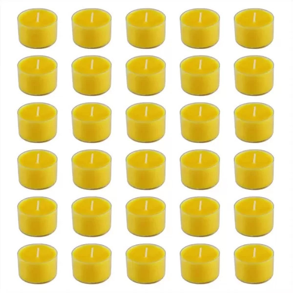 LUMABASE Extended Burn Citronella Tealights Candles (30-Count)