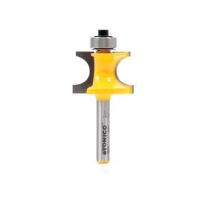 Yonico Bullnose Bead 1/2 in. Bead 1/4 in. Shank Carbide Tipped Router Bit
