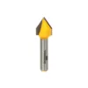 Yonico V-Groove 60° 1/4 in. Shank Carbide Tipped Router Bit