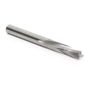 Yonico 3-Flute Low Helix Downcut Spiral End Mill 1/4 in. Dia 1/4 in. Shank Solid Carbide CNC Router Bit