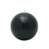 Zest Candle 4 in. Black Ball Candles (2-Box)