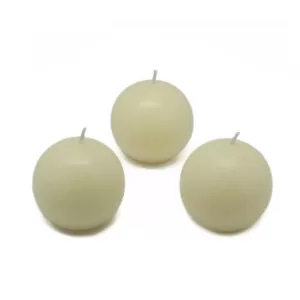 Zest Candle 2 in. Ivory Ball Candles (12-Box)