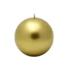 Zest Candle 4 in. Metallic Gold Ball Candles (2-Box)