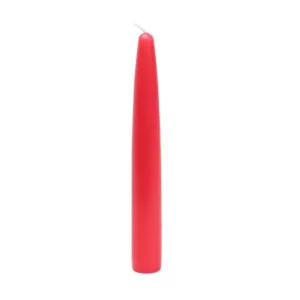 Zest Candle 6 in. Ruby Red Taper Candles (12-Set)