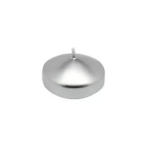 Zest Candle 1.75 in. Metallic Silver Floating Candles (Box of 24)