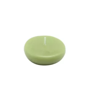 Zest Candle 2.25 in. Sage Green Floating Candles (Box of 24)