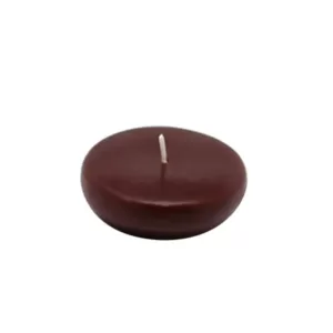 Zest Candle 2.25 in. Brown Floating Candles (Box of 24)