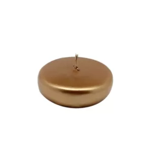 Zest Candle 2-1/4 in. Metallic Bronze Gold Floating Candles (24-Box)