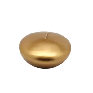 Zest Candle 3 in. Metallic Bronze Gold Floating Candles (12-Box)