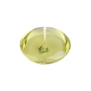 Zest Candle 3 in. Clear Sage Green Gel Floating Candles (6-Box)