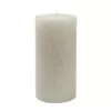Zest Candle 3 in. x 6 in. Metallic White Glitter Pillar Candle Bulk (12-Box)