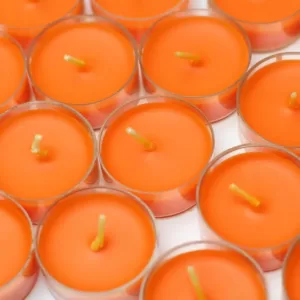 Zest Candle 1.5 in. Orange Tealight Candles (50-Pack)